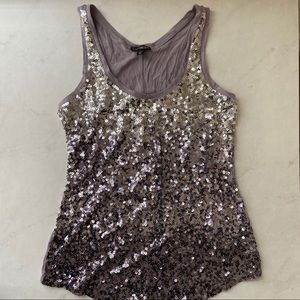 EXPRESS Ombré Sequin Tank